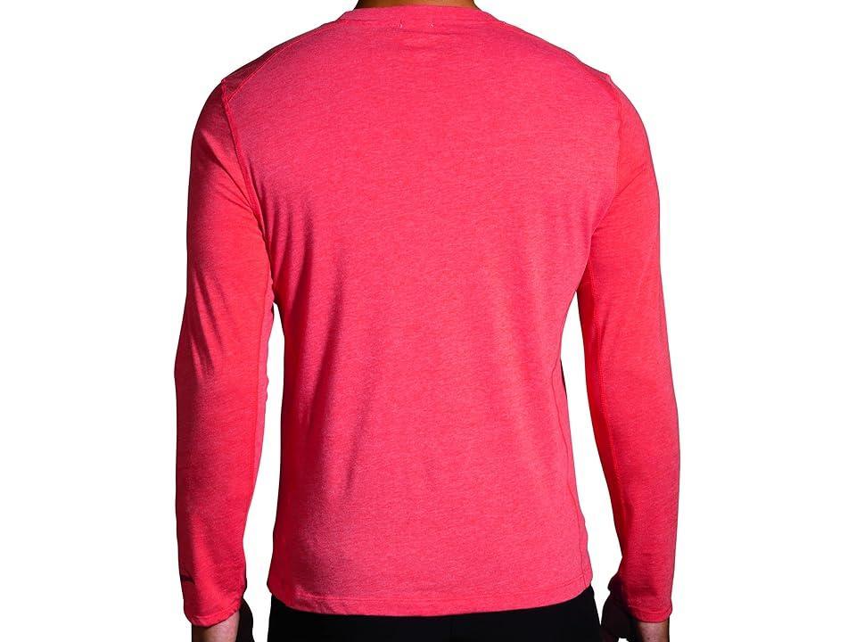 Brooks Distance Long Sleeve Tee 2.0 Run Merry 23) Men's Clothing Product Image