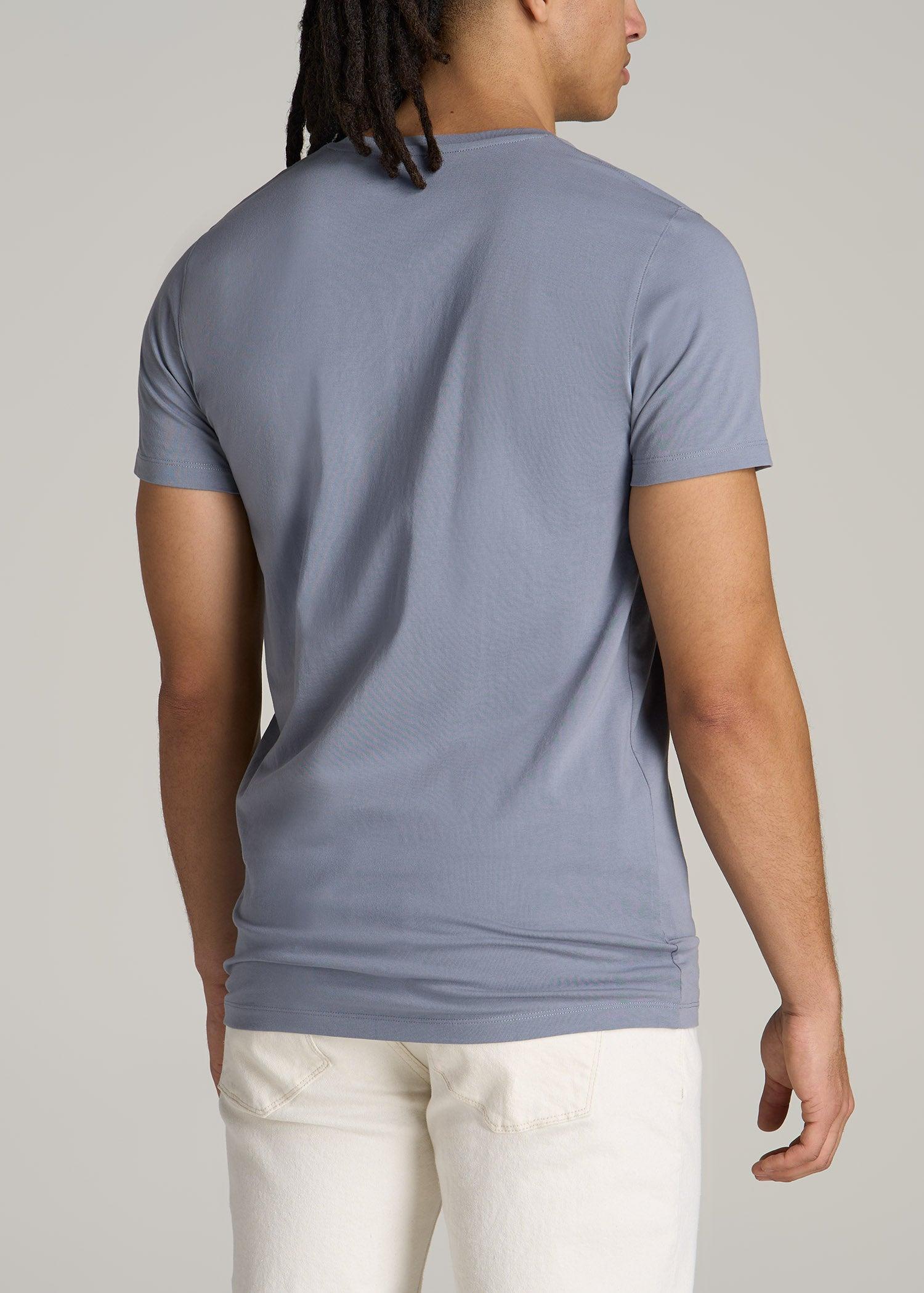 The Essential MODERN-FIT V-Neck Tee for Tall Men in White Product Image