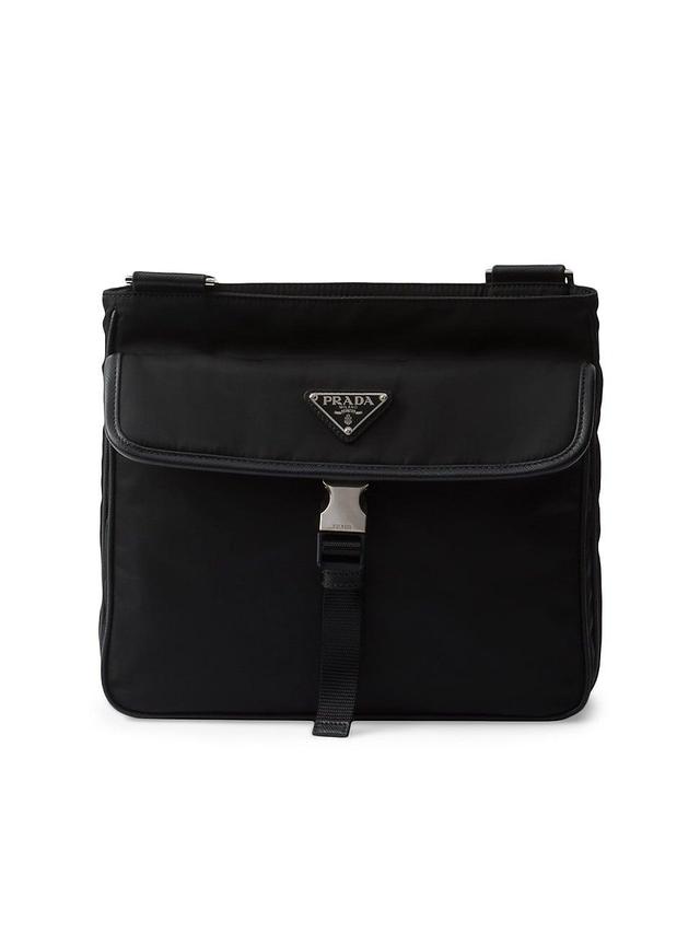 Mens Re-Nylon and Saffiano Leather Shoulder Bag Product Image