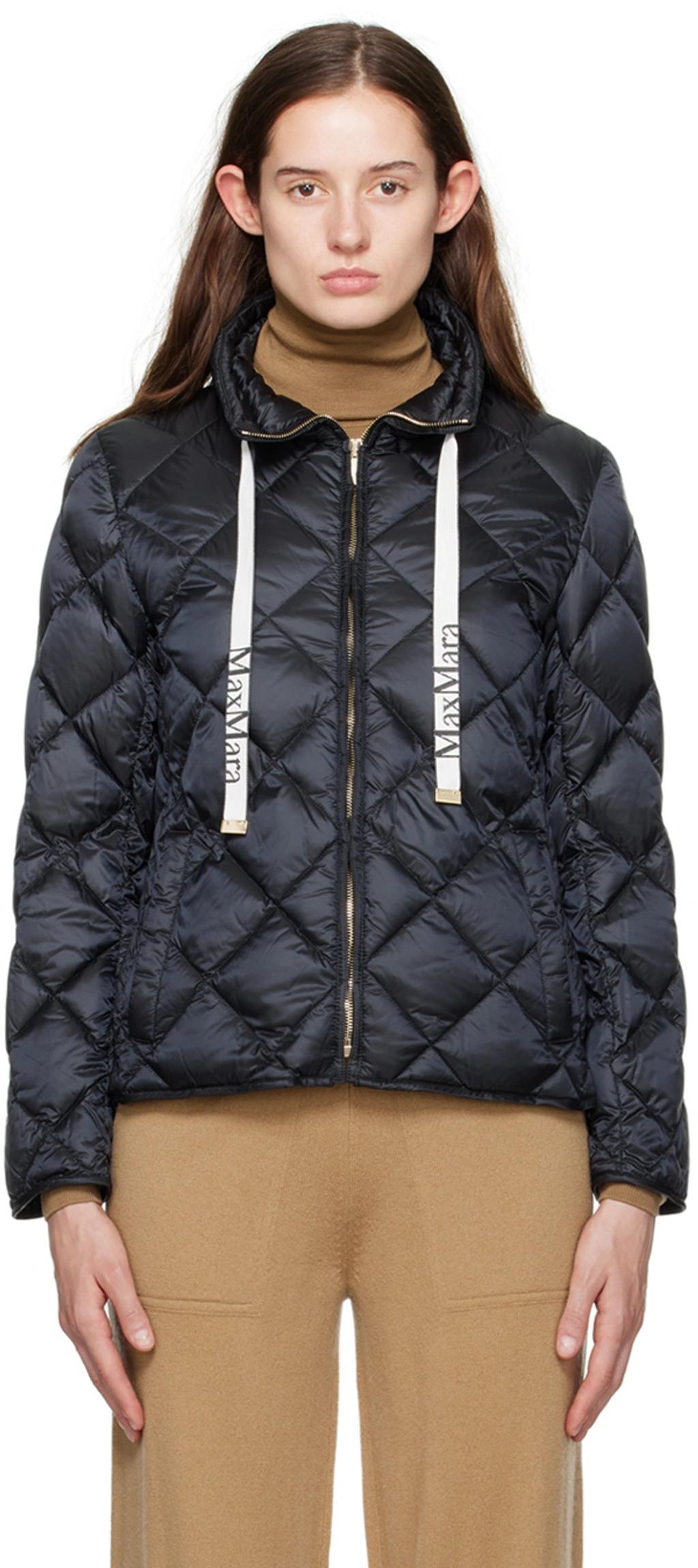 The Cube Trea Quilted Down Jacket In 002 Black Product Image