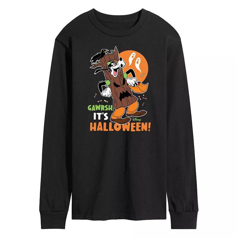 Disneys Goofy Mens Gawrsh Its Halloween Long Sleeve Graphic Tee Product Image