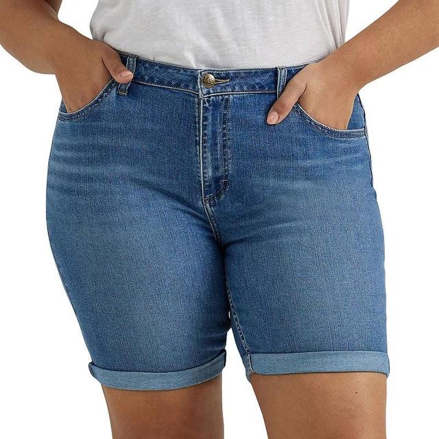 Plus Size Lee Legendary Rolled Bermuda Jean Shorts, Womens Product Image