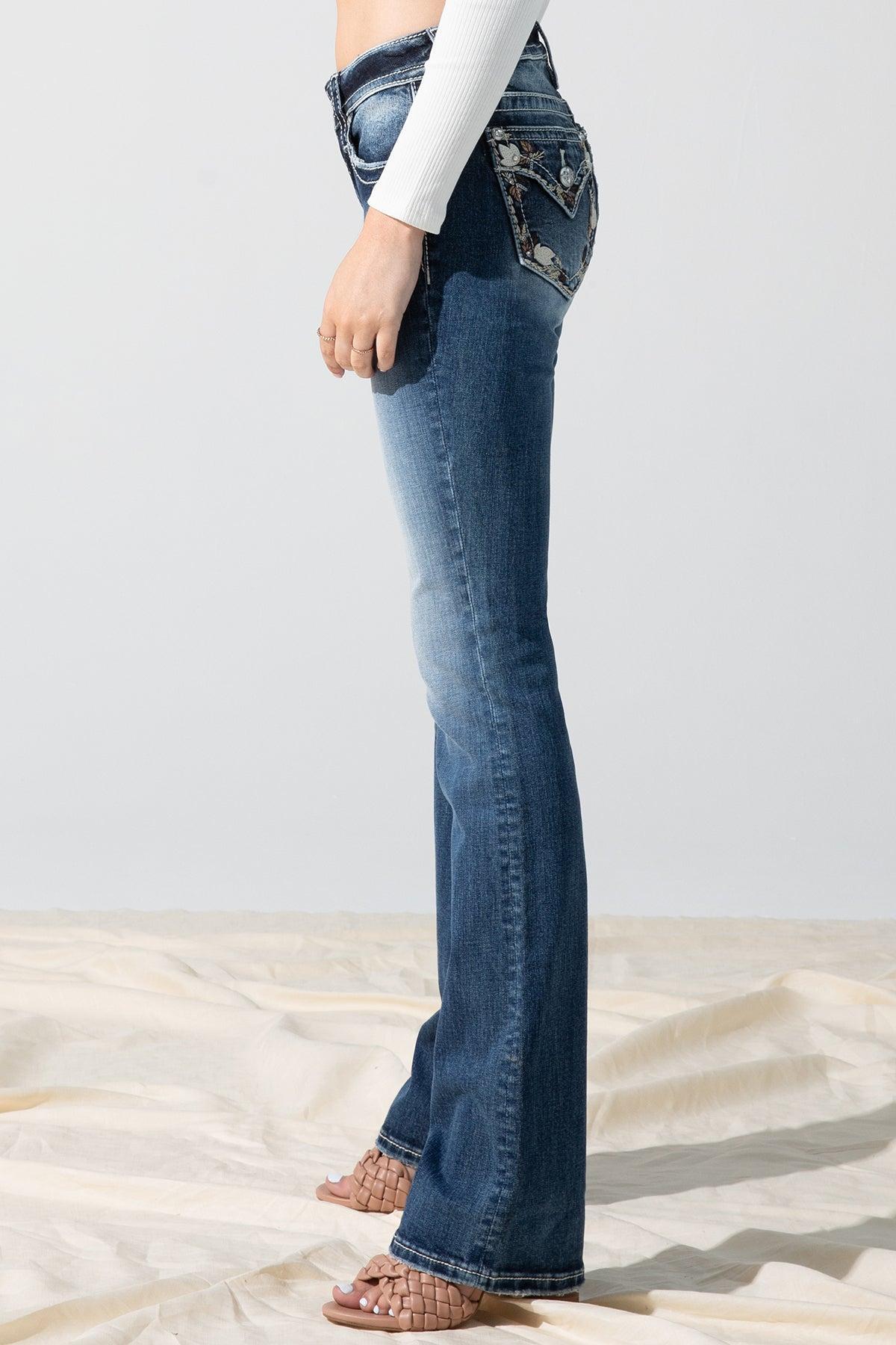 Falling Leaves Bootcut Jeans Product Image