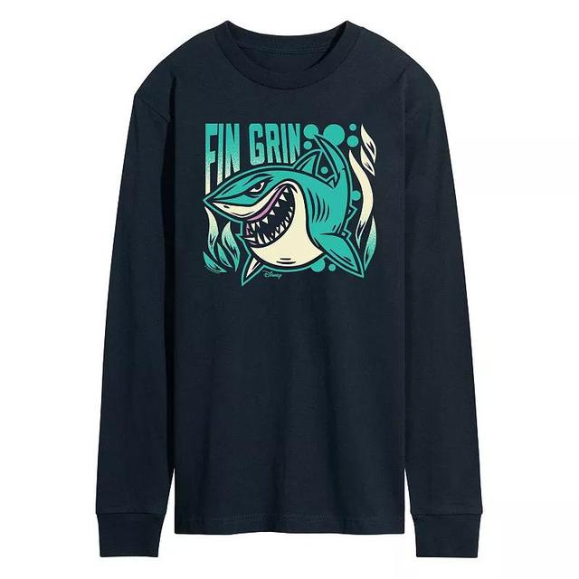 Disney / Pixars Finding Nemo Mens Fin Grin Long Sleeve Graphic Tee Product Image