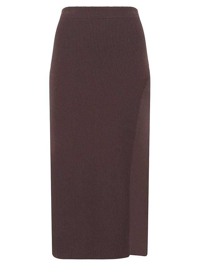 Womens Ayoko Ribbed Midi Skirt Product Image