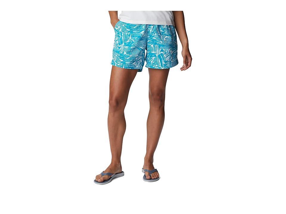 Columbia Super Backcast Water Shorts (Ocean Teal Sailstream) Women's Shorts Product Image