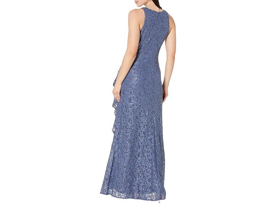 Alex Evenings Ruffle Sequin Lace Formal Gown Product Image