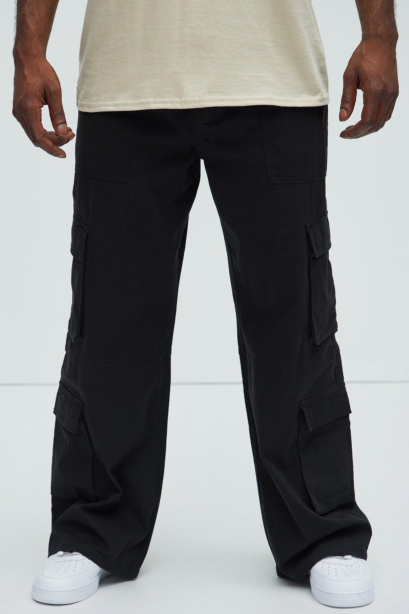 Relic Wide Leg Cargo Pants - Black product image