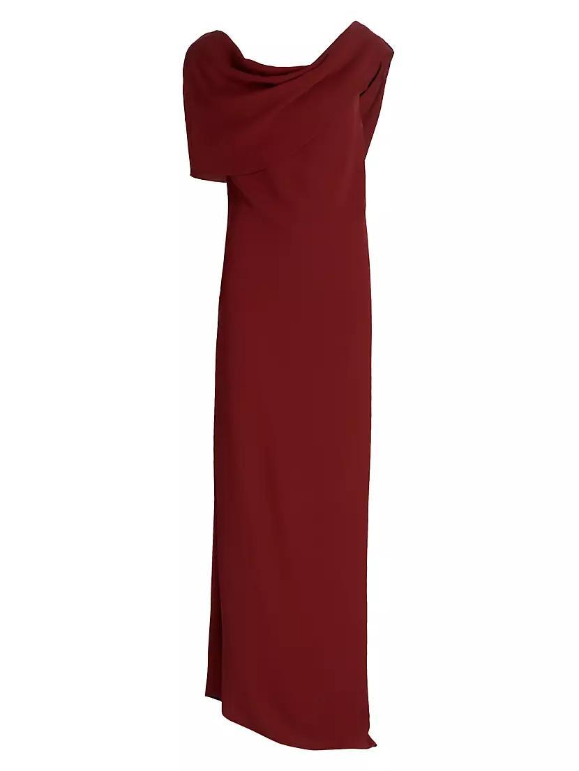 Nassau Silk Draped Maxi Dress Product Image