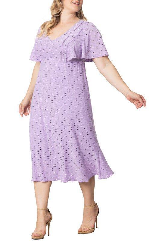 Lucy Eyelet Maxi Dress - Plus Product Image