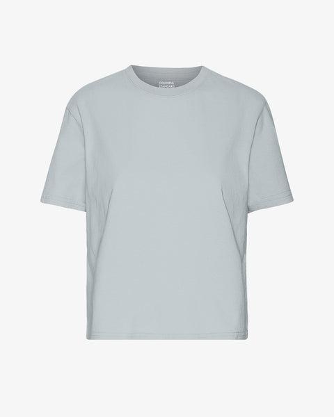 Organic Boxy Crop Tee - Cloudy Grey Product Image