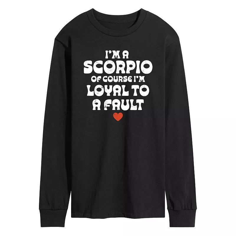 Mens Im A Scorpio Loyal To A Fault Long Sleeve Graphic Tee Product Image