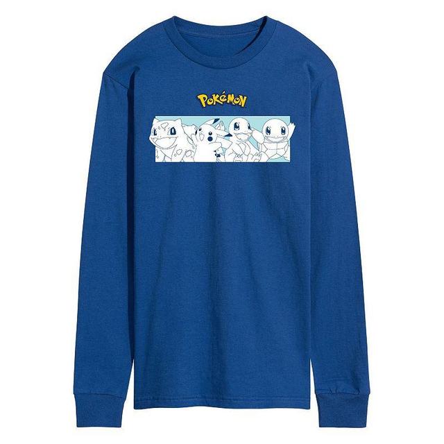 Mens Pokemon Starters Long Sleeve Graphic Tee Product Image