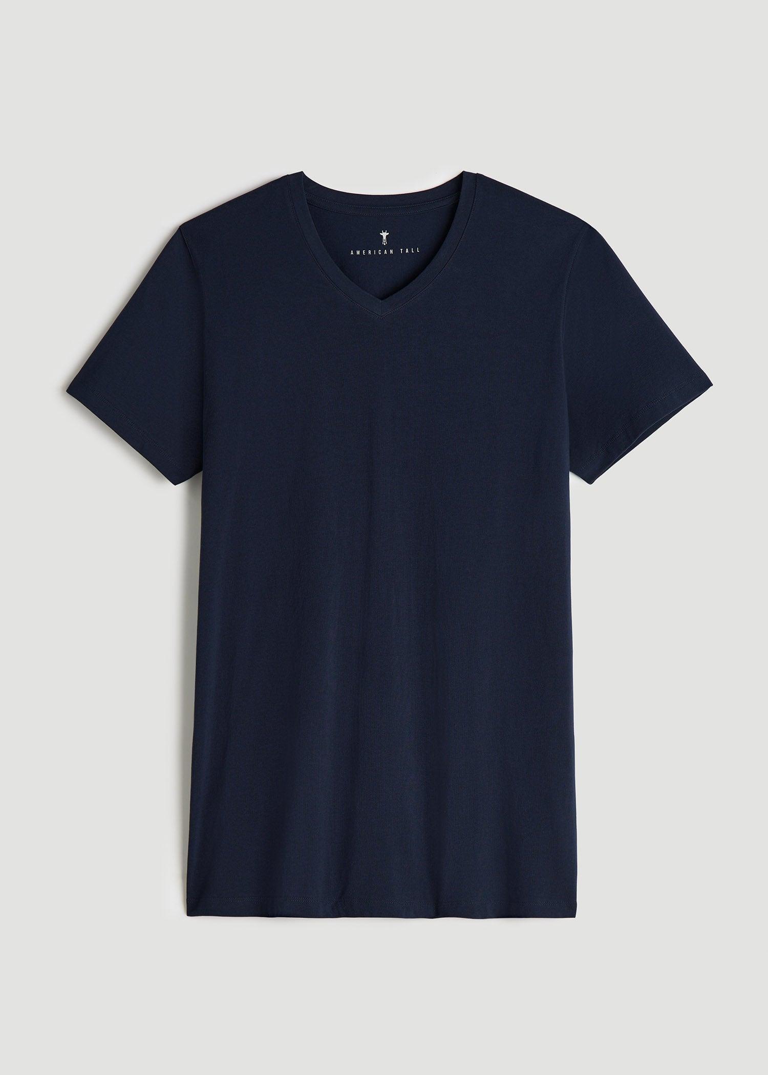 The Essential MODERN-FIT V-Neck Tee for Tall Men in White Product Image