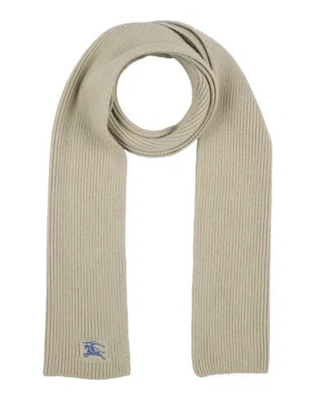 BURBERRY Man Scarf Sage Green Size - Cashmere Product Image