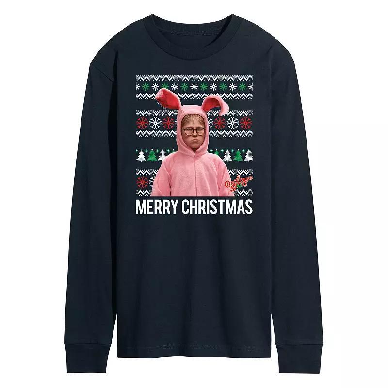 Mens A Christmas Story Merry Christmas Long Sleeve Graphic Tee Product Image