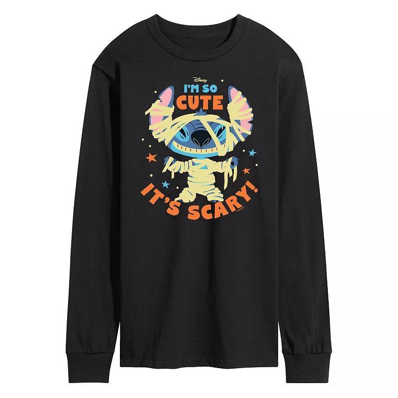 Disneys Lilo & Stitch Mens So Cute Its Scary Long Sleeve Tee Product Image