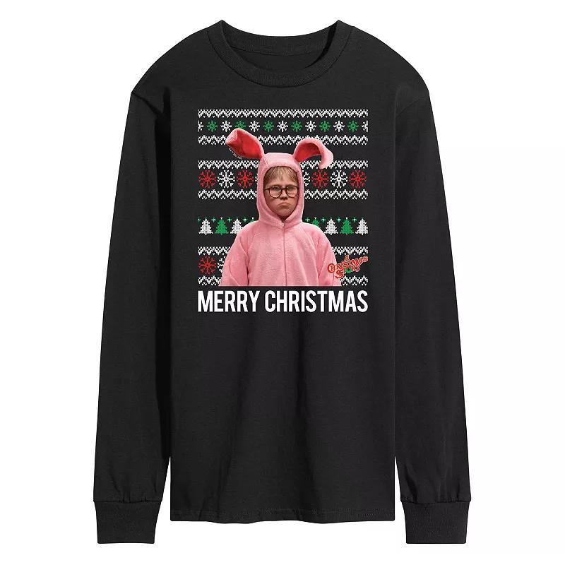 Mens A Christmas Story Merry Christmas Long Sleeve Graphic Tee Product Image