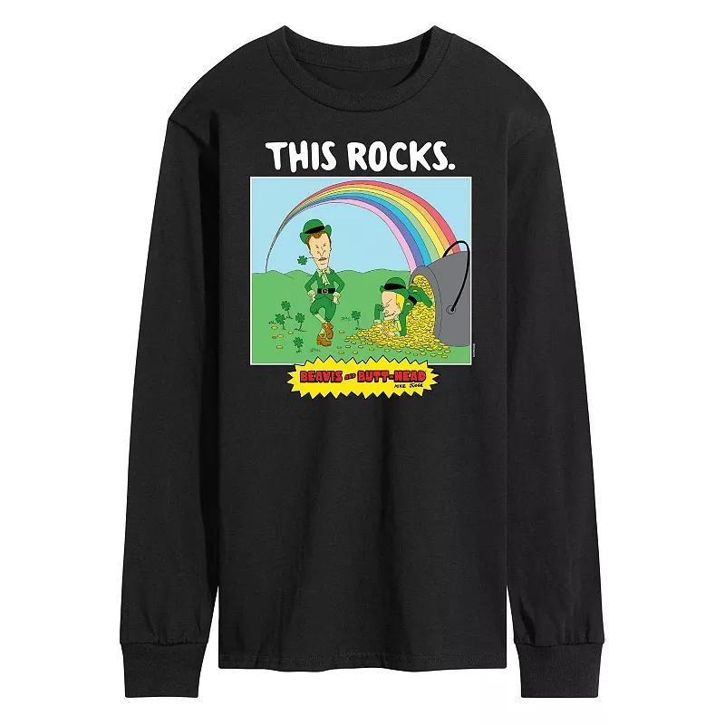 Mens Beavis And Butthead St Patricks Day Long Sleeve Tee Product Image