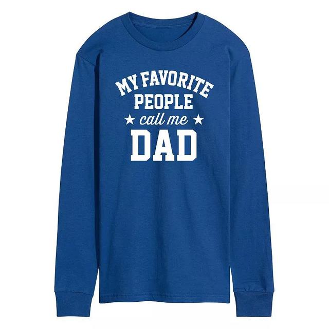 Mens My Favorite People Call Me Dad Long Sleeve Heather Grey Product Image