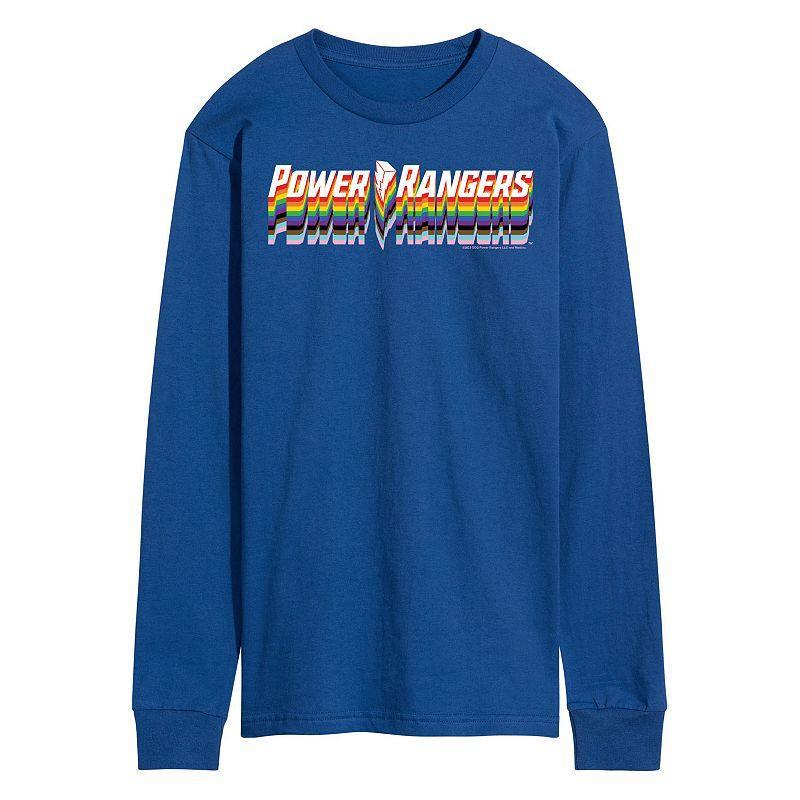 Mens Power Rangers Pride Logo Long Sleeve Graphic Tee Product Image