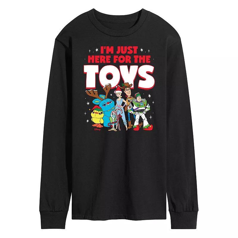 Disney / Pixars Toy Story 4 Mens Here For The Toys Long Sleeve Graphic Tee Product Image