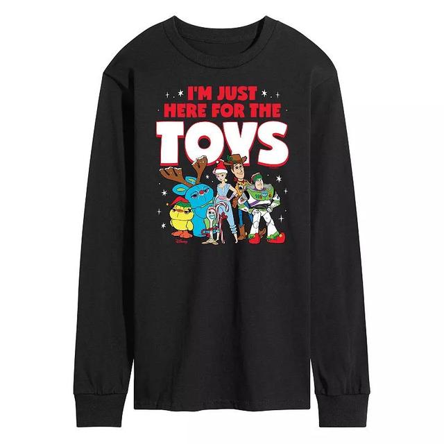 Disney / Pixars Toy Story 4 Mens Here For The Toys Long Sleeve Graphic Tee Product Image