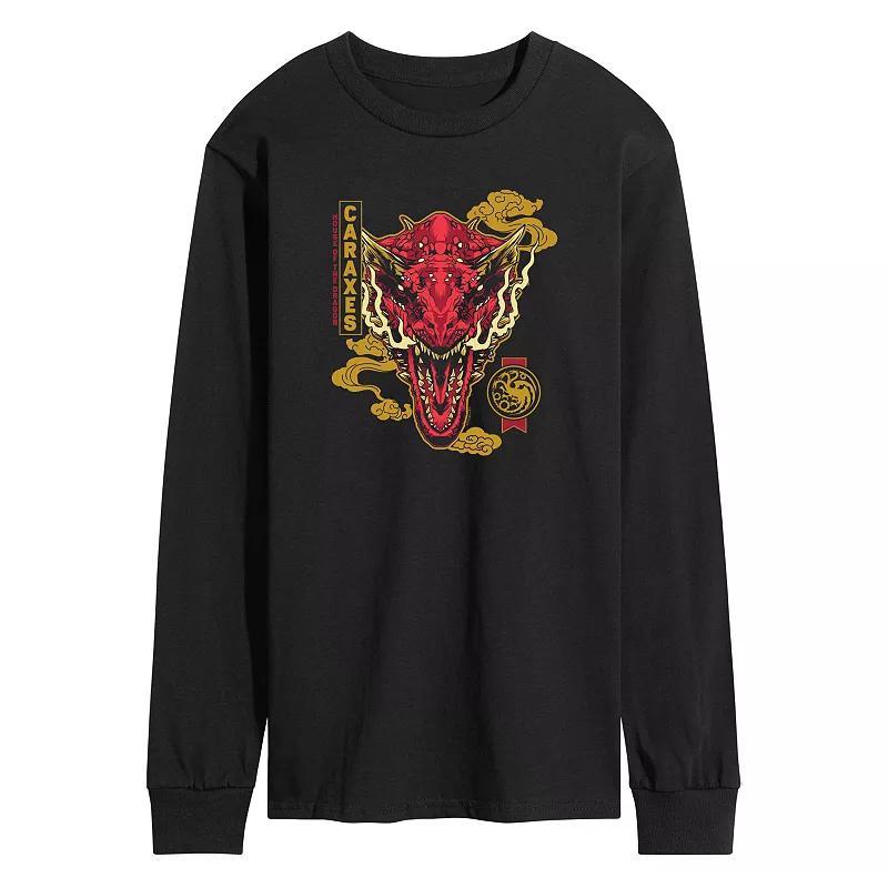 Mens House Of Dragon Caraxes Badge Long Sleeve Graphic Tee Product Image