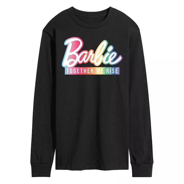 Mens Barbie together We Rise Long Sleeve Graphic Tee Product Image