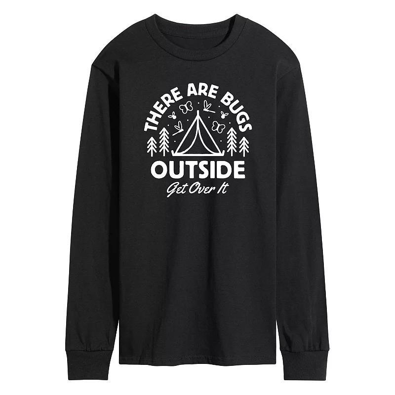 Mens There Are Bugs Outside Get Over It Long Sleeve Tee Product Image