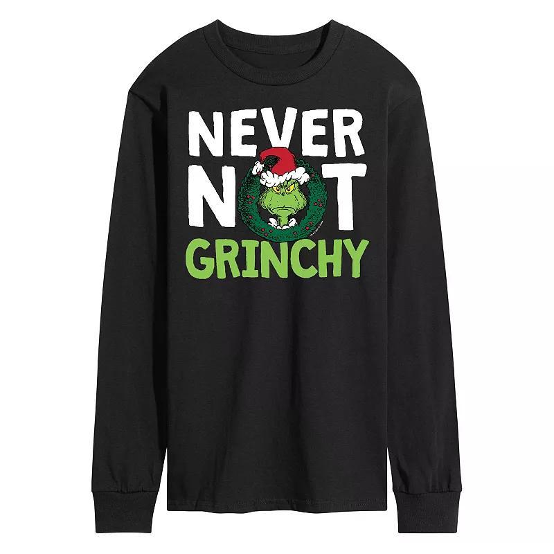 Mens Dr. Seuss Grinch Never Not Grinchy Long Sleeve Tee Product Image