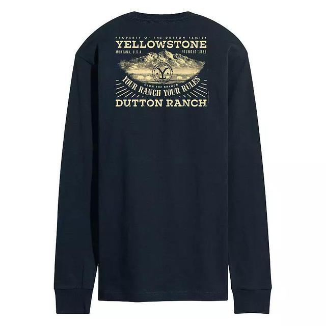 Mens Yellowstone Property Of Dutton Family Long Sleeve Graphic Tee Product Image