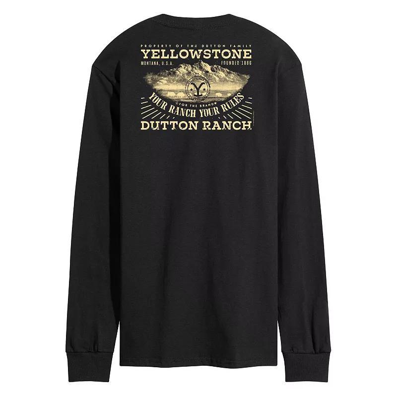 Mens Yellowstone Property Of Dutton Family Long Sleeve Graphic Tee Product Image