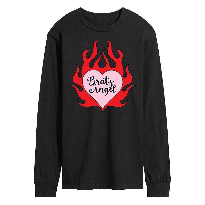 Mens Bratz Angel Long Sleeve Graphic Tee Black Product Image