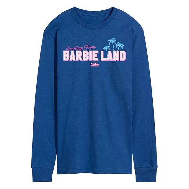 Mens Barbie The Movie Greetings From Barbie Land Graphic Tee Product Image