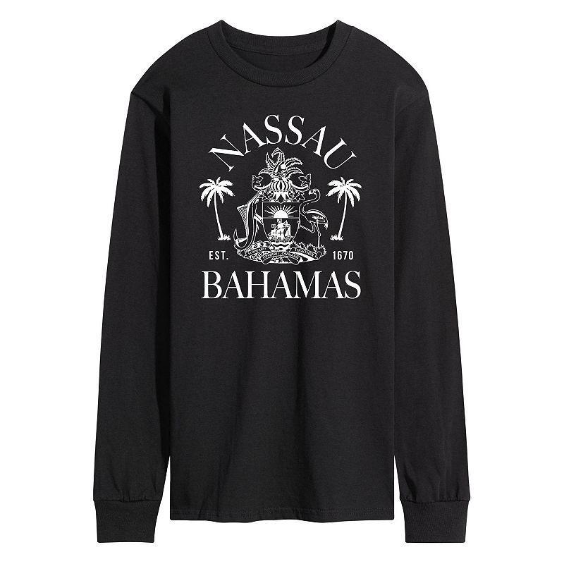 Mens Nassau Bahamas Crest Long Sleeve Graphic Tee Product Image