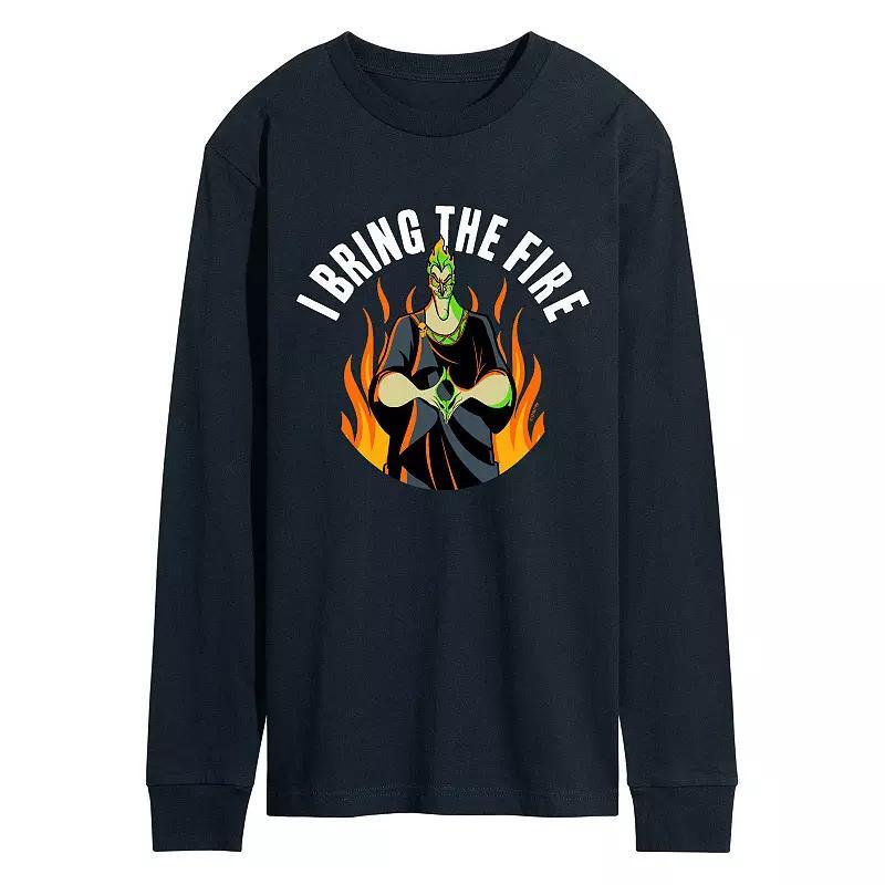 Disney Villains Mens Fire Hades Long Sleeve Blue Product Image