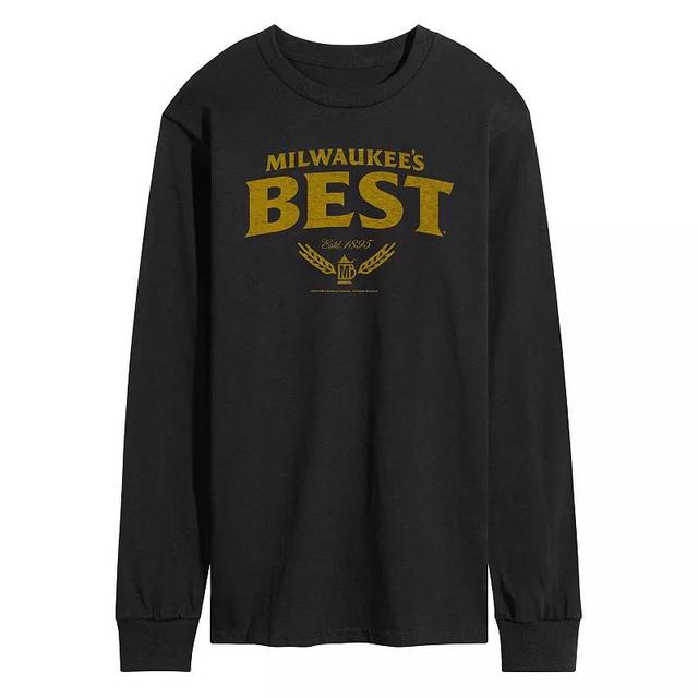 Mens Milwaukees Best Distressed Logo Long Sleeve Graphic Tee Product Image