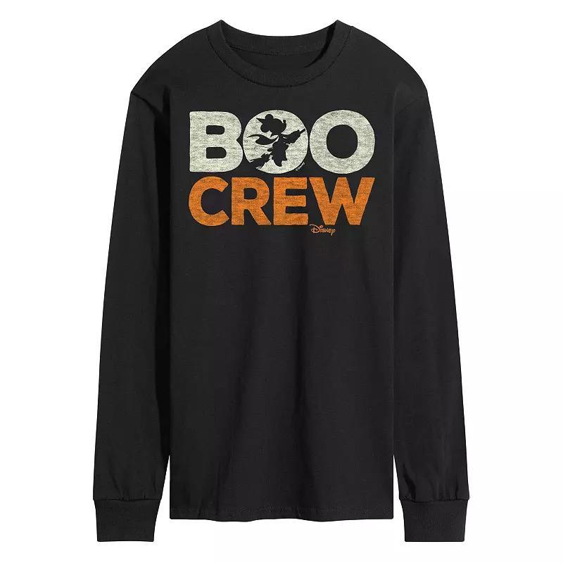 Disney Mens Boo Crew Long Sleeve Tee Black Product Image