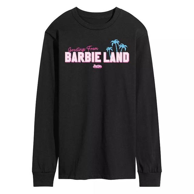 Mens Barbie The Movie Greetings From Barbie Land Graphic Tee Product Image