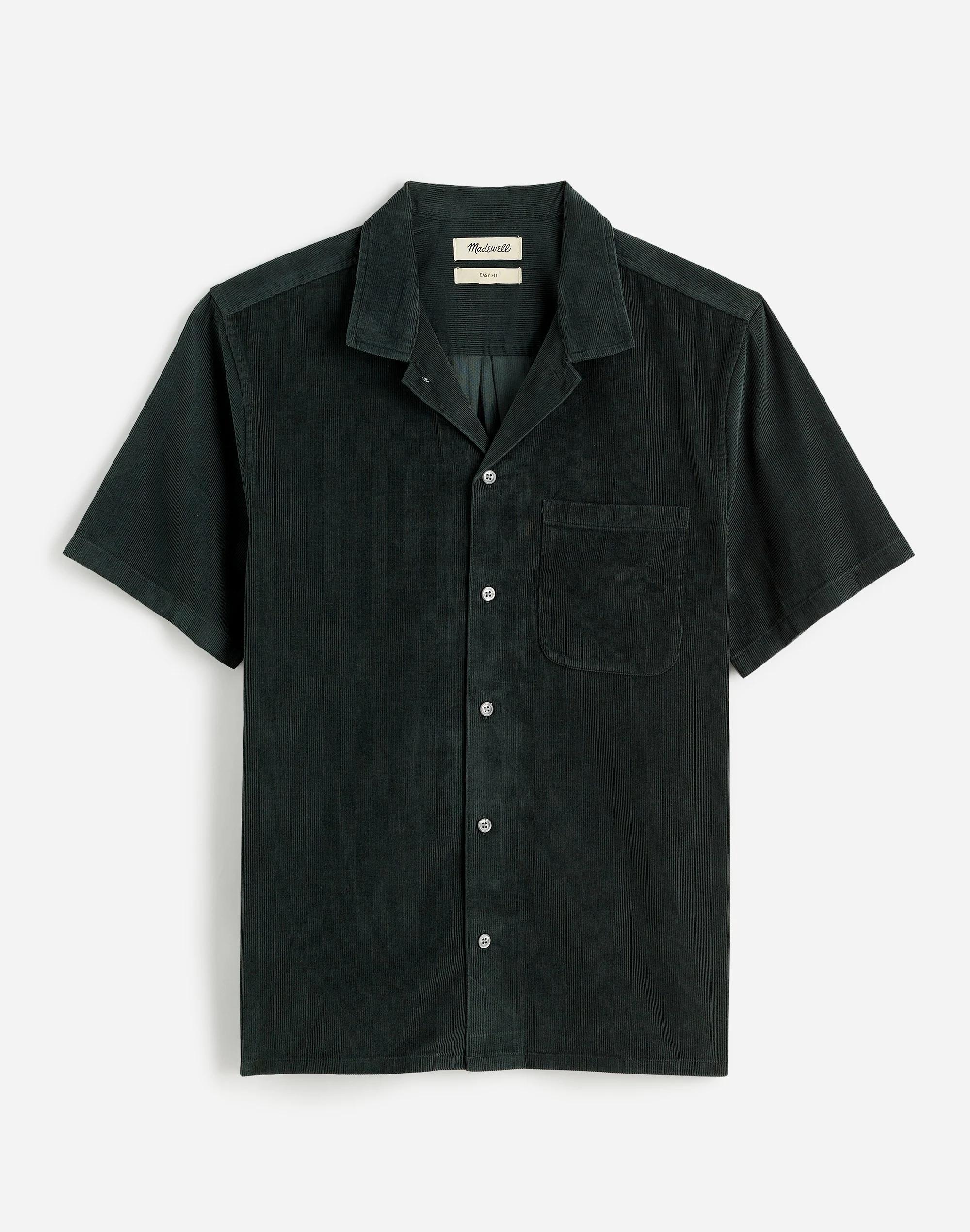 Corduroy Easy Short-Sleeve Shirt Product Image