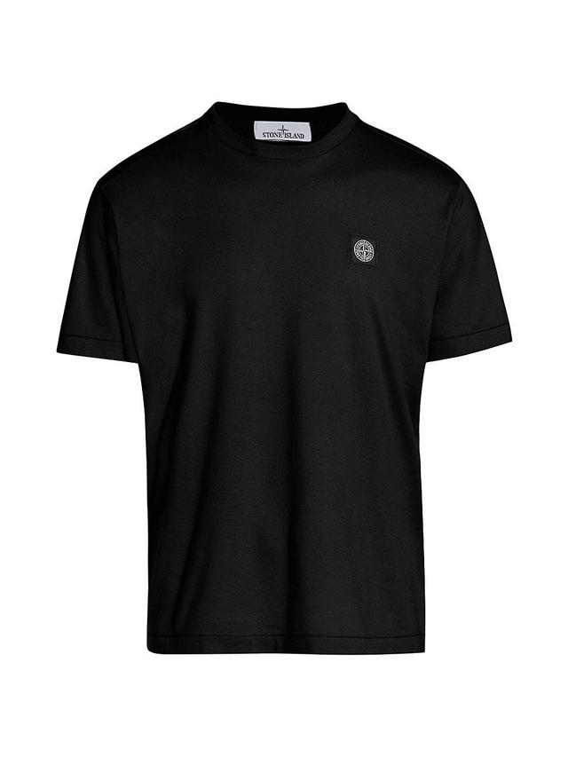 Stone Island Logo Patch Cotton T-Shirt Product Image