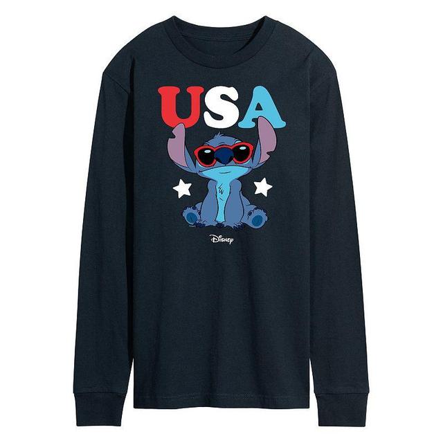 Disneys Lilo and Stitch Mens USA Sunglasses Long Sleeve Graphic Tee Product Image