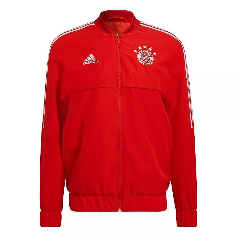 Mens adidas Red Bayern Munich AEROREADY Anthem Full-Zip Jacket Product Image