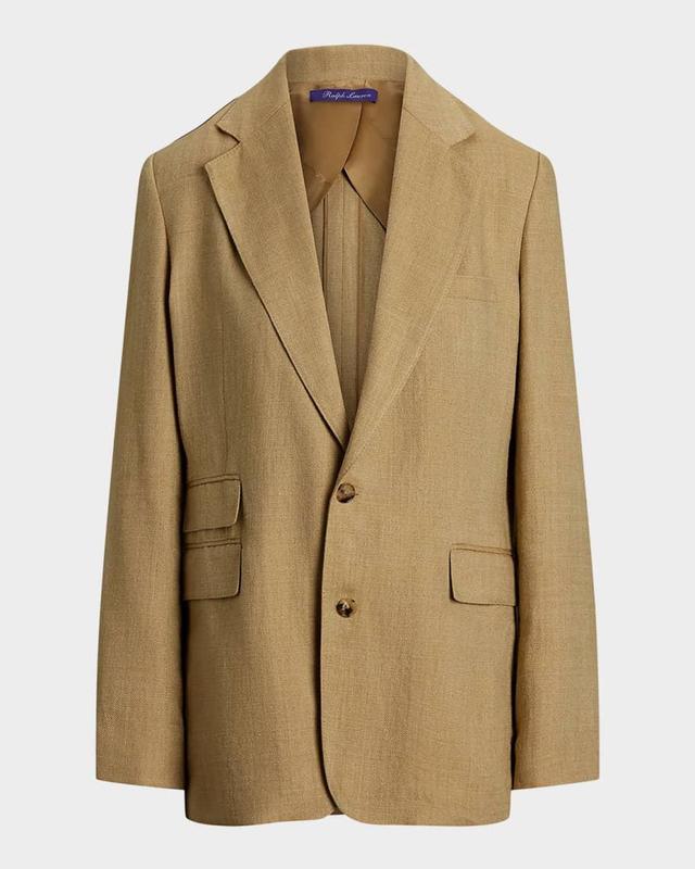 Russell Rustic Twill Single-Breasted Blazer Product Image