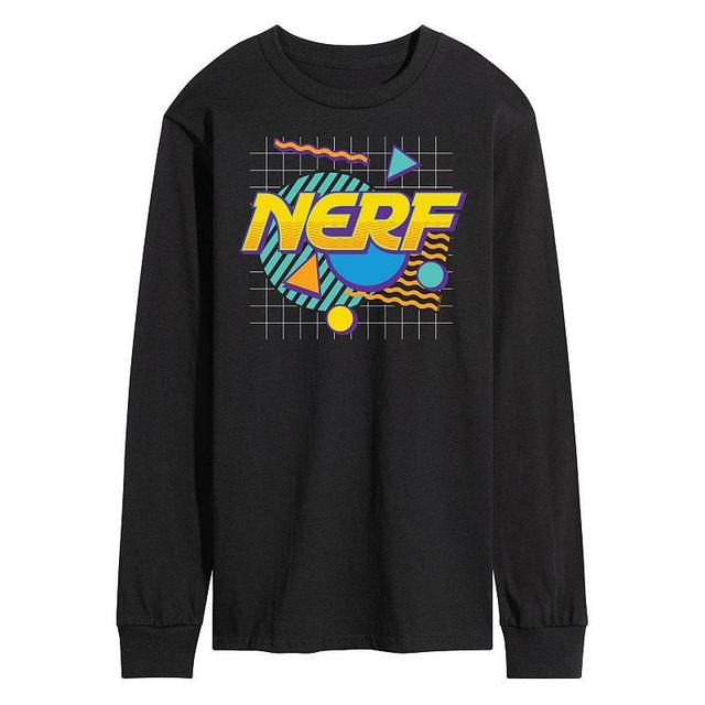 Mens Nerf Logo New Wave Long Sleeve Graphic Tee Blue Product Image