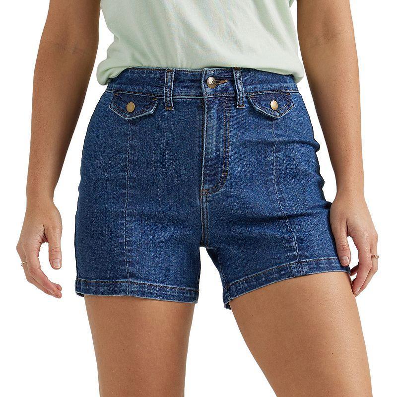 Womens Lee 4 Legendary High Rise Denim Jean Shorts Product Image