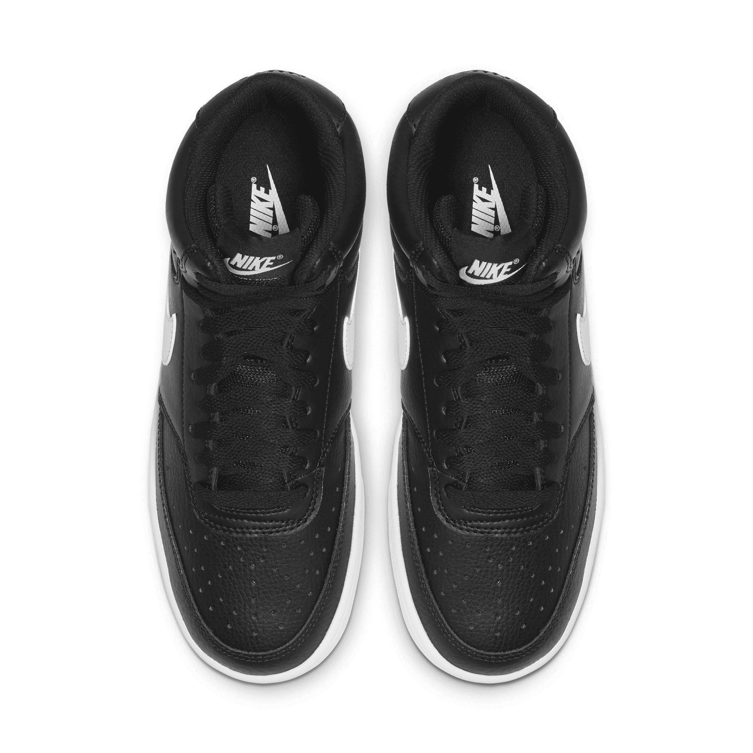 Nike Court Vision Mid-Top Womens Shoes Black Product Image