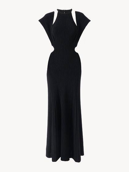 Cut-out sleeveless maxi dress Product Image