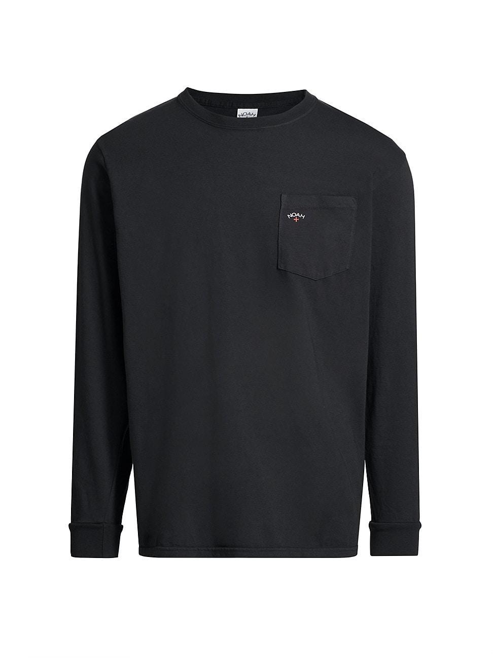 Mens Core Logo Pocket Long-Sleeve T-Shirt Product Image